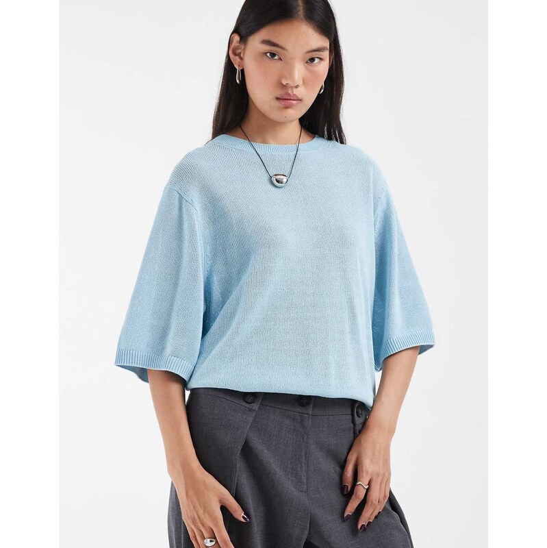 & Other Stories pure cotton slouchy short sleeve light open