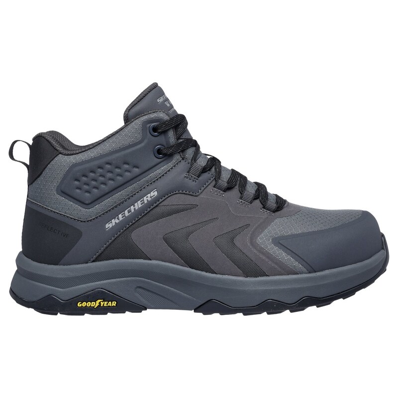 Skechers Muži Work: Speed-Flex Trekker Shoes v Sedá Uhlíková,