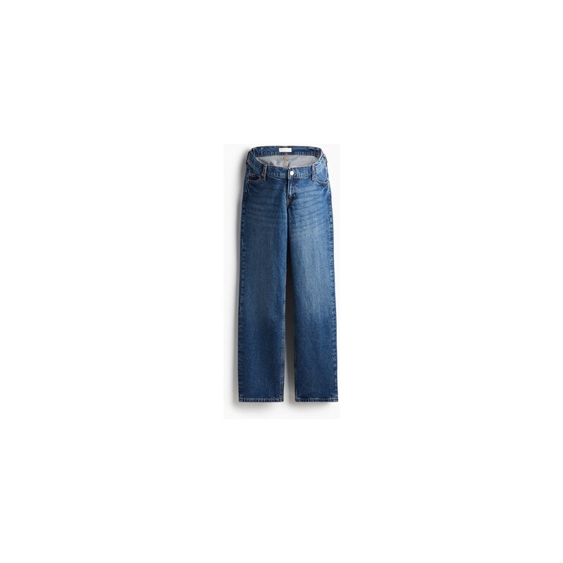 H&M - MAMA Before & After Straight Low Jeans - Denim Blue