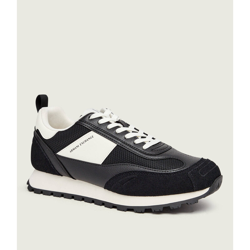 Armani Exchange Tenisky | semiš s přídavkem kůže