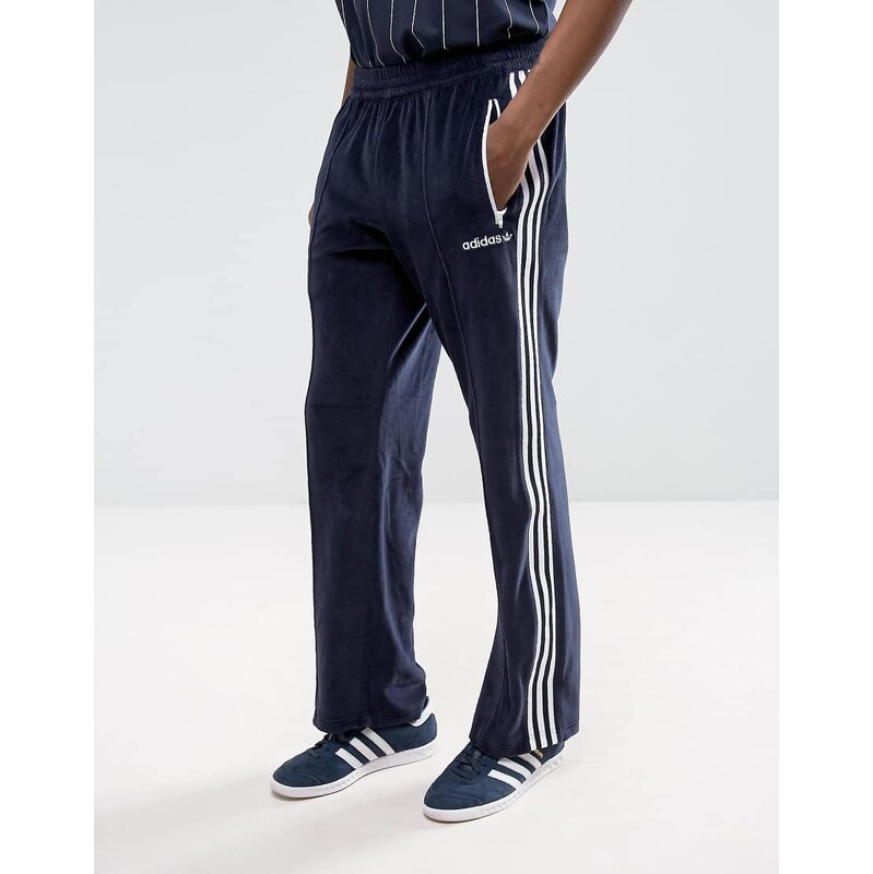 adidas Originals Velour Joggers In Navy CV8960