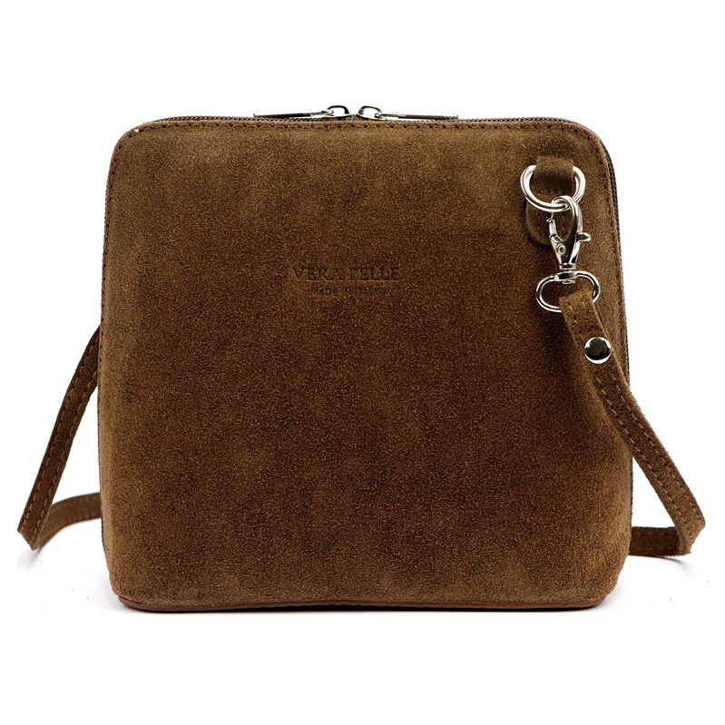 Barberinis Kožená crossbody kabelka Vera Pelle 1703 hnědá