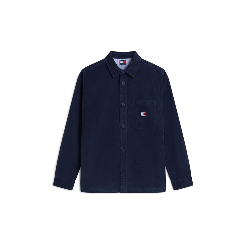 Tommy Jeans Přechodná bunda Oversized Fit Corduroy námořnická