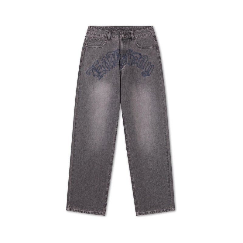 Ed Hardy Džíny modrá / šedá / červená