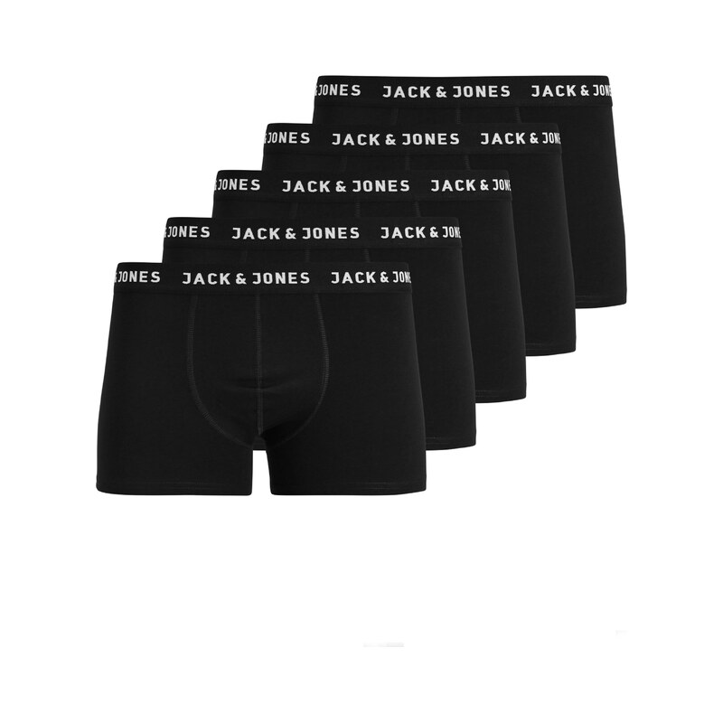 JACK & JONES Boxerky JACHuey černá / bílá
