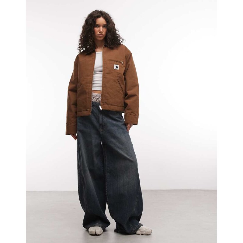Carhartt WIP OG Detroit jacket with contrast collar in hamilton