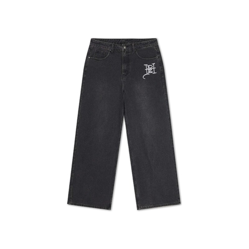 Ed Hardy Džíny černá / bílá
