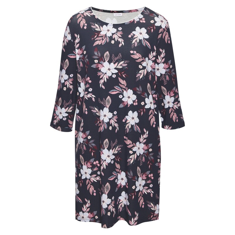 LASCANA Oversized tričko námořnická modř / nebeská modř / růže /