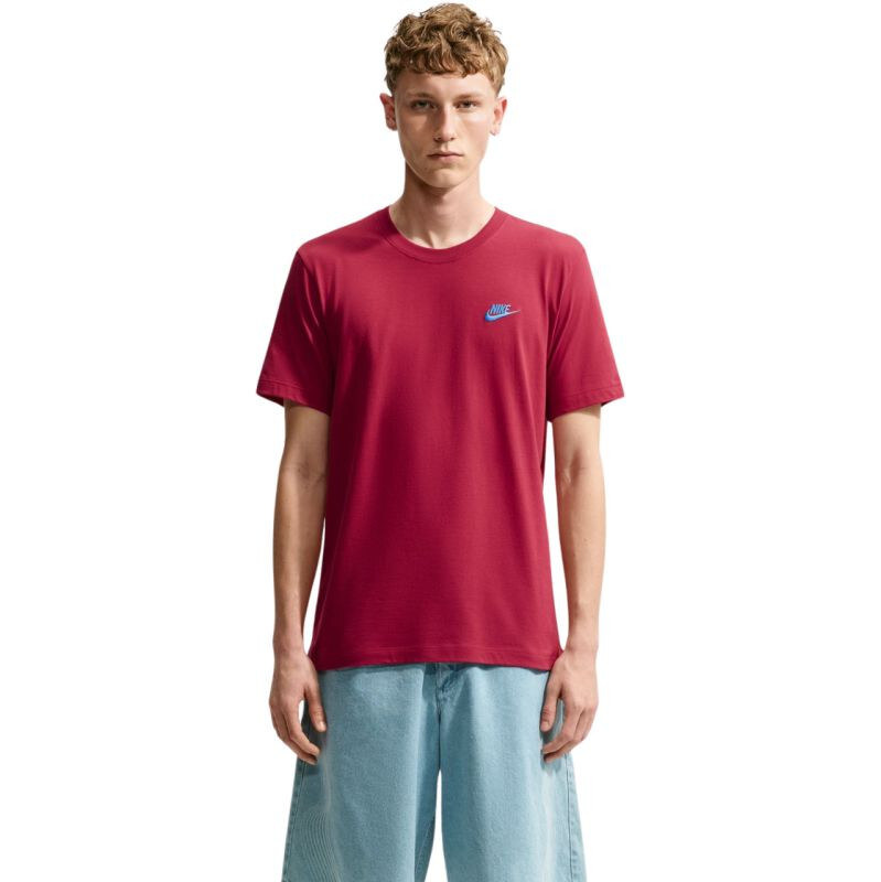 Pánské tričko Nike Club Tee červené AR4997 608