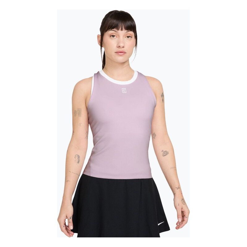 Dámské tričko Nike Court Dri-Fit Advantage bleached lilac/white