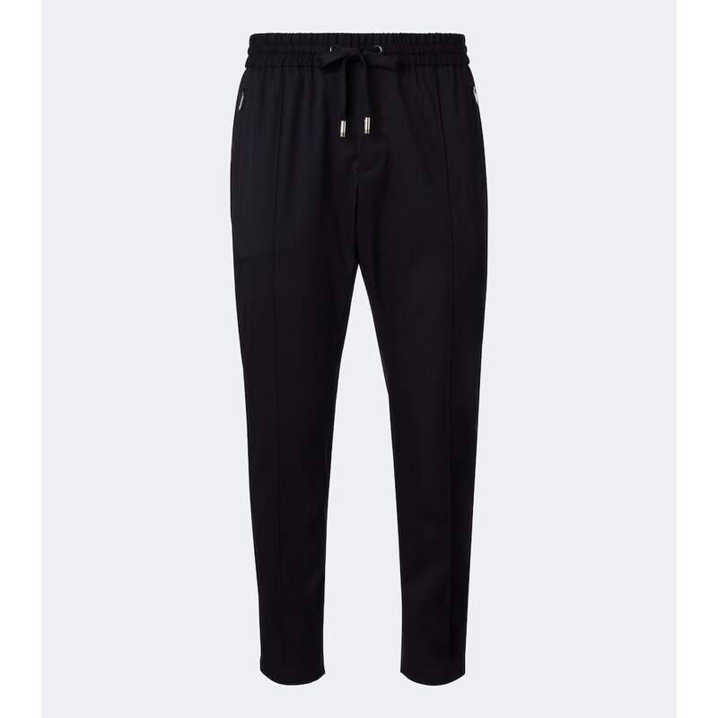 Dolce&Gabbana Wool-blend gabardine tapered pants