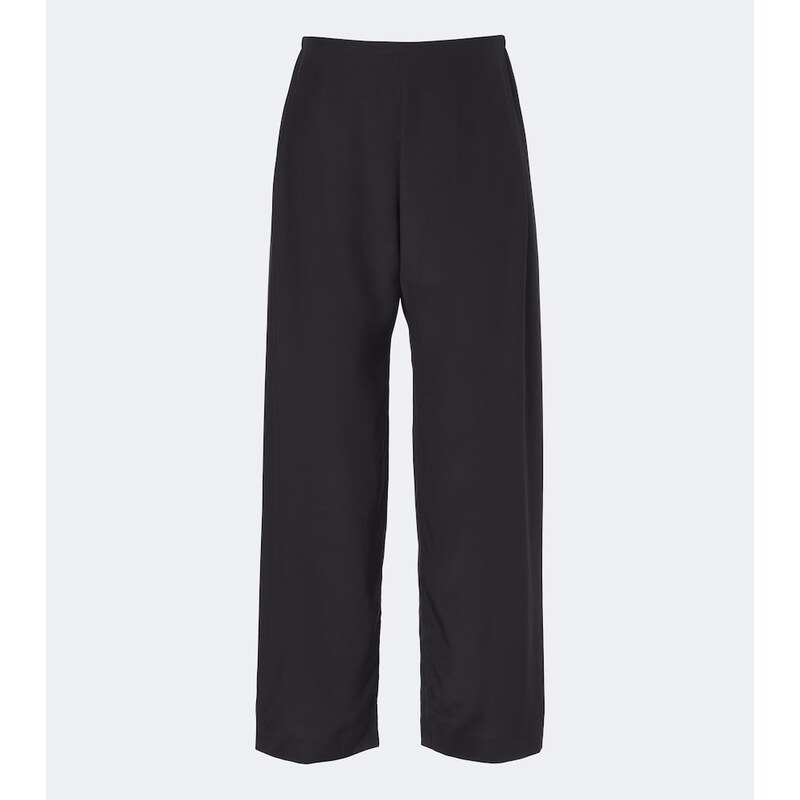The Row Jaine silk wide-leg pants