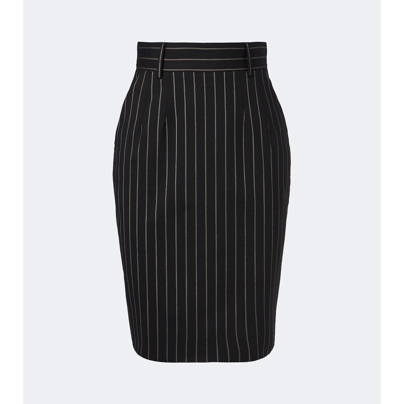 Dolce&Gabbana Pinstriped wool pencil skirt