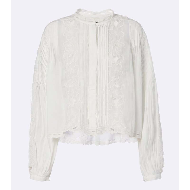 Isabel Marant Rubra broderie anglaise ramie blouse