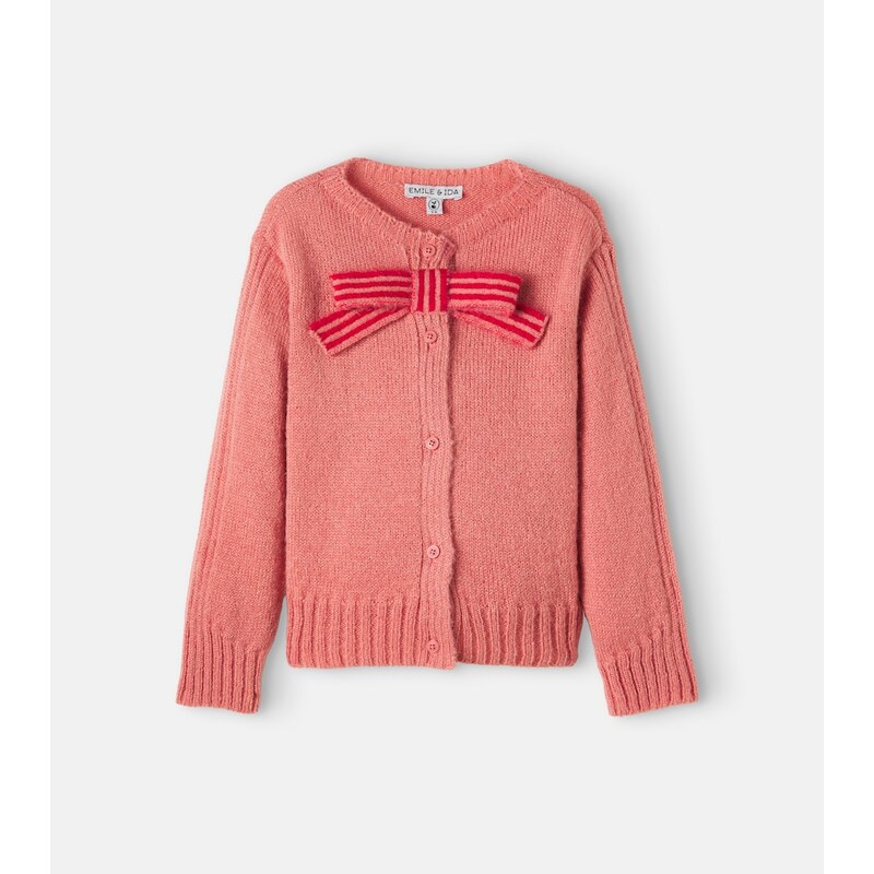 Emile et Ida Bow-detail cardigan