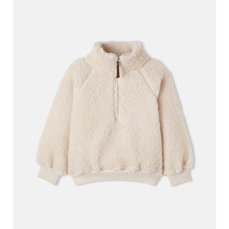 Emile et Ida Teddy half-zip sweater