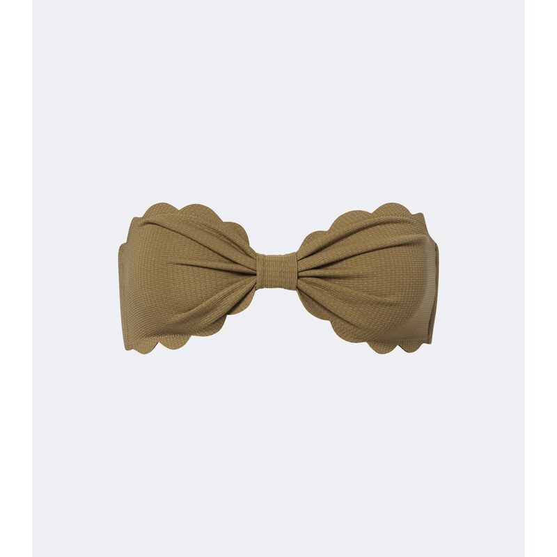 Marysia Antibes scalloped bandeau bikini top