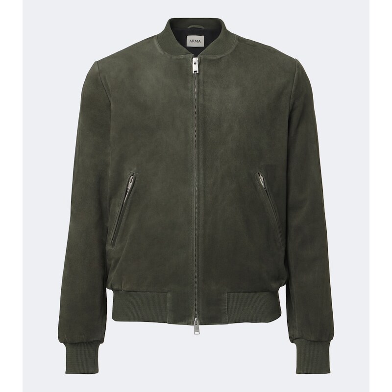Arma Didier suede bomber jacket