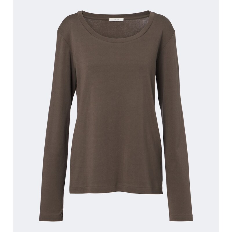 The Row Kalto cotton jersey top