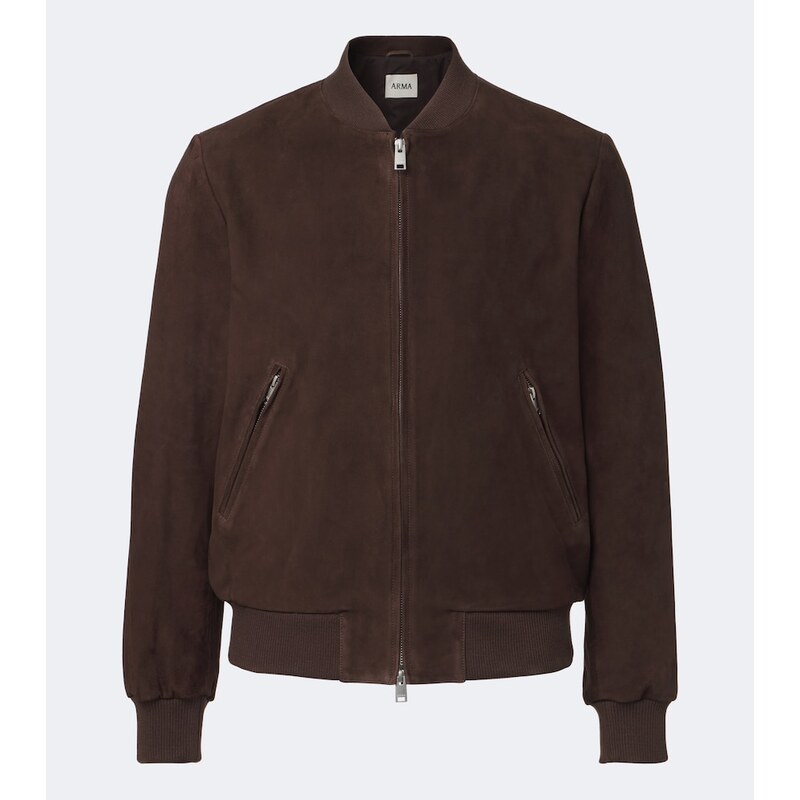 Arma Didier suede bomber jacket