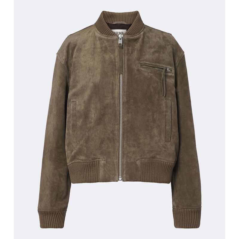 Arma Elysia suede bomber jacket