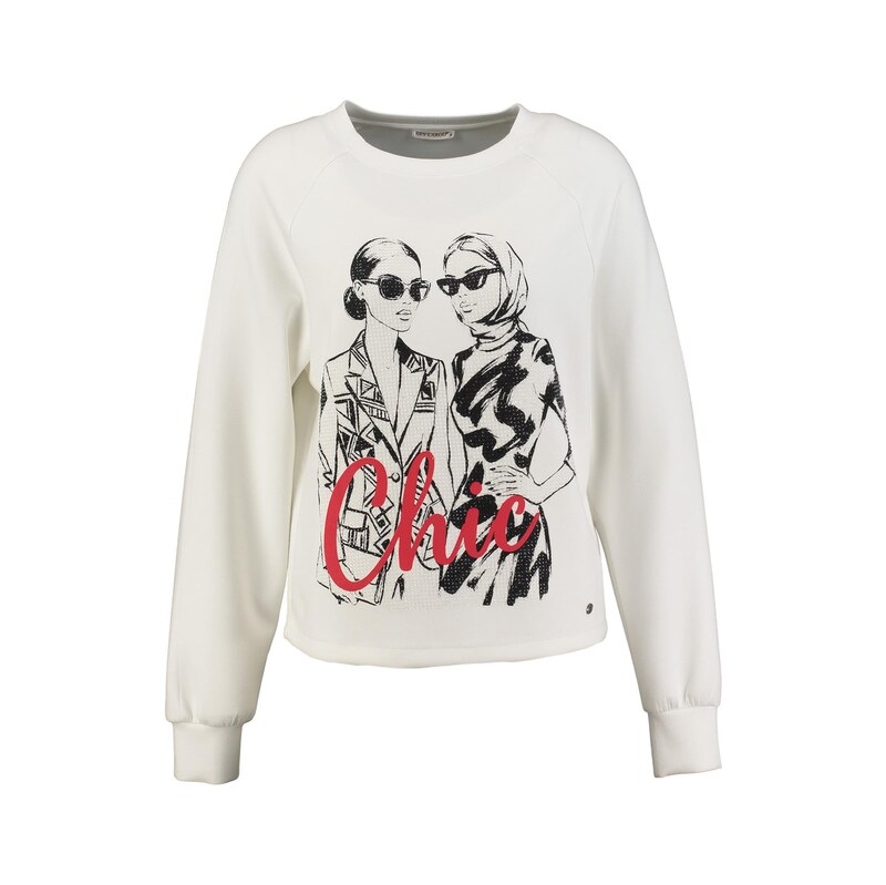 Key Largo Mikina Chic černá / offwhite