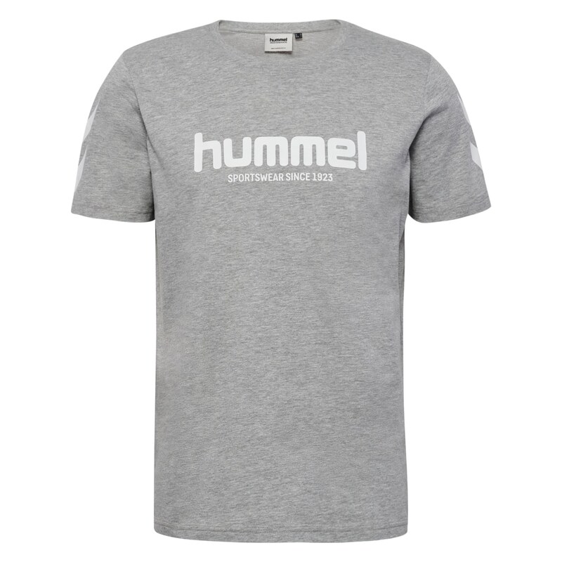 Hummel Tričko LEGACY 2.0 šedý melír / bílá