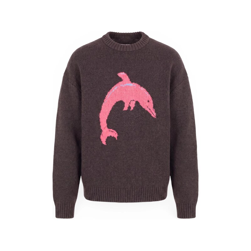 Volcom Svetr FA OZZY DOLPHIN čokoládová / pink