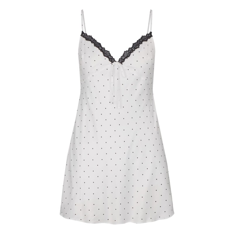 Hunkemöller Negližé Dolly černá / bílá