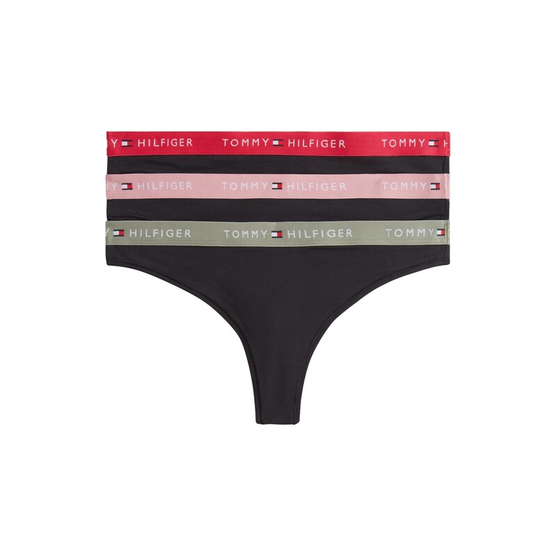 Tommy Hilfiger Underwear Tanga khaki / starorůžová / červená /