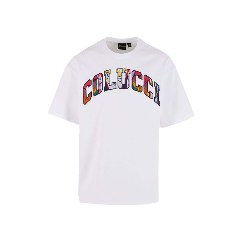 Colucci Tričko College Logo modrá / žlutá / pink / červená /