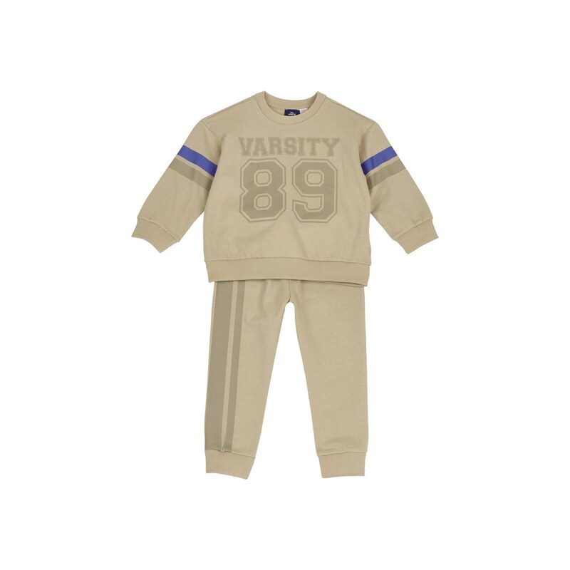 Chicco Joggingová souprava béžová / tmavě béžová / enciánová