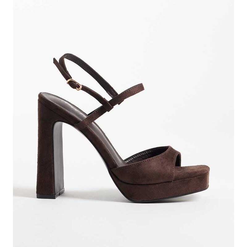 Public Desire Wide Fit Rhoda platform heeled sandals in