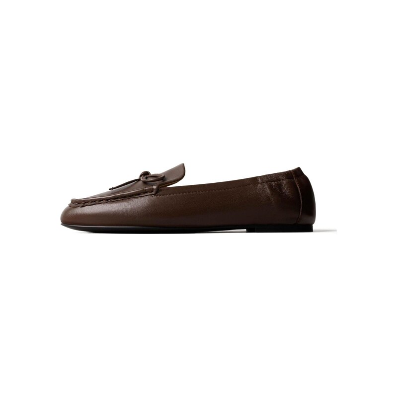 L37 HANDMADE SHOES Mokasíny A TOUCH OF WARM WIND tmavě hnědá