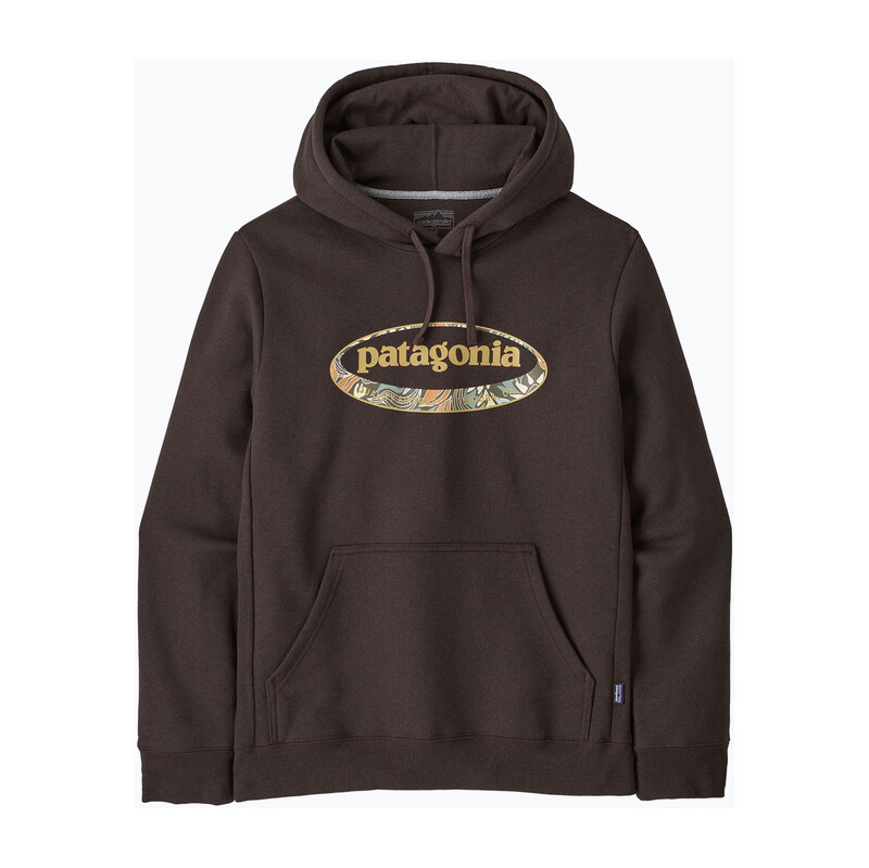 Pánská mikina Patagonia 95 Oval Logo Uprisal Hoody Den Brown: