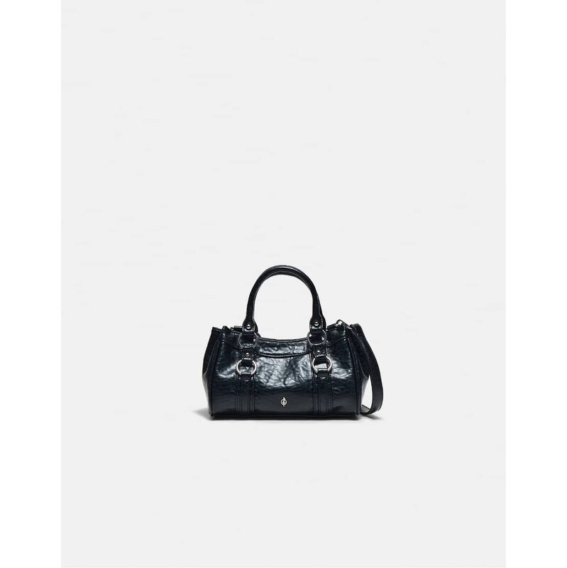 Stradivarius Small bowling bag in black