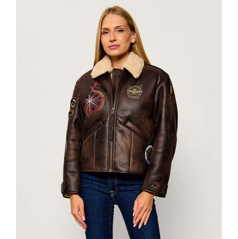 Aeronautica Militare Oteplená bunda | regular fit | shearling