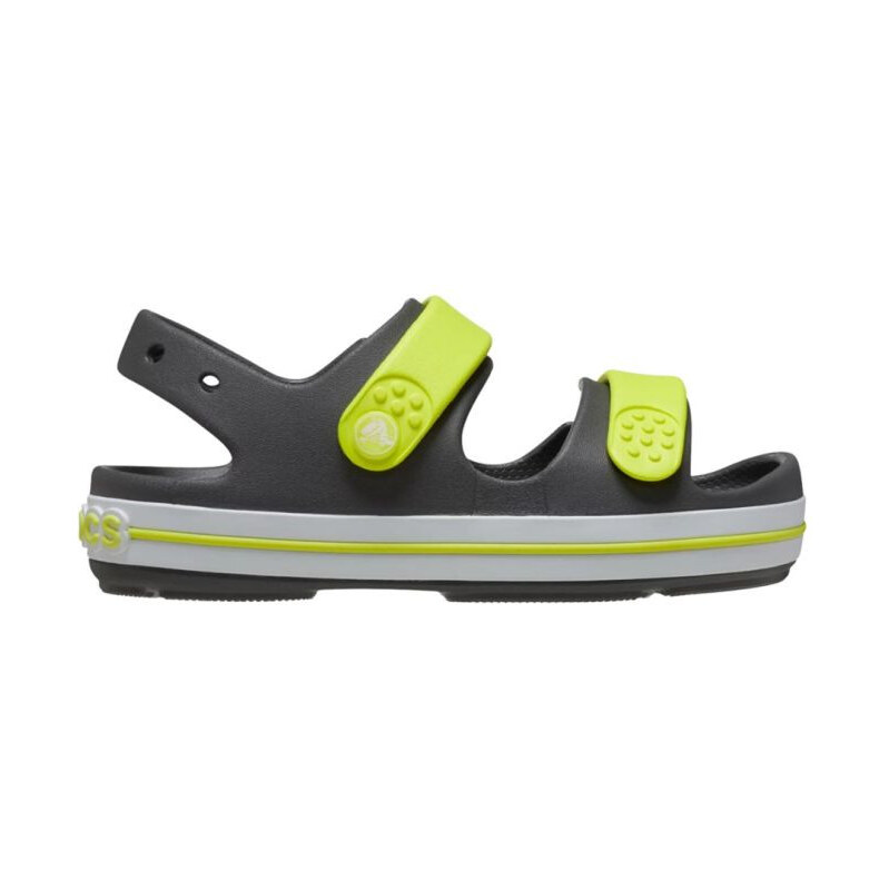 No name Dětské sandály Crocs Crocband Cruiser v grafitově-žluté