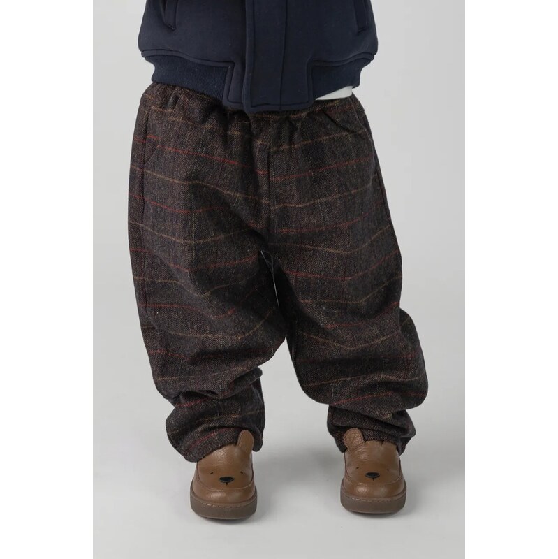 Donsje klahoty slouchy dětské s vlnou Elias Trousers
