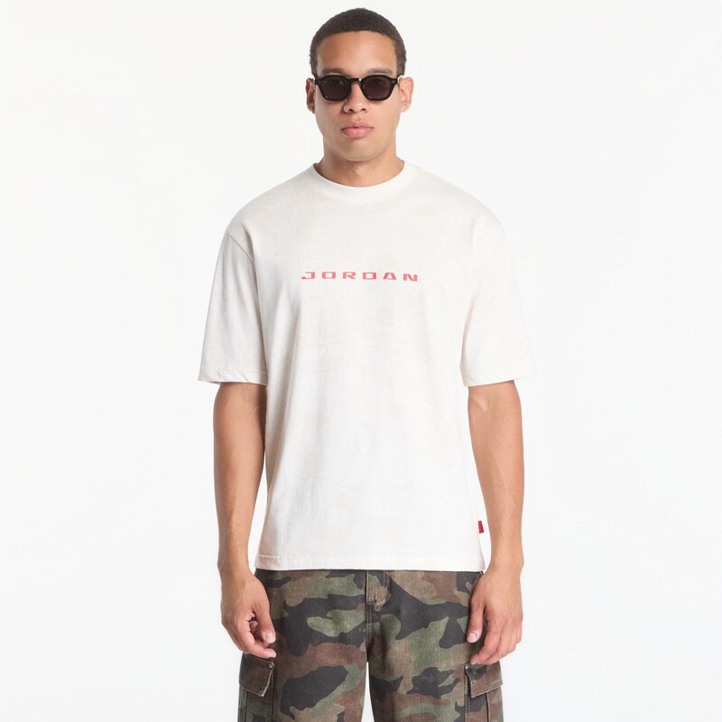 Tričko Jordan Brooklyn Mens T-Shirt Phantom/ University Red S
