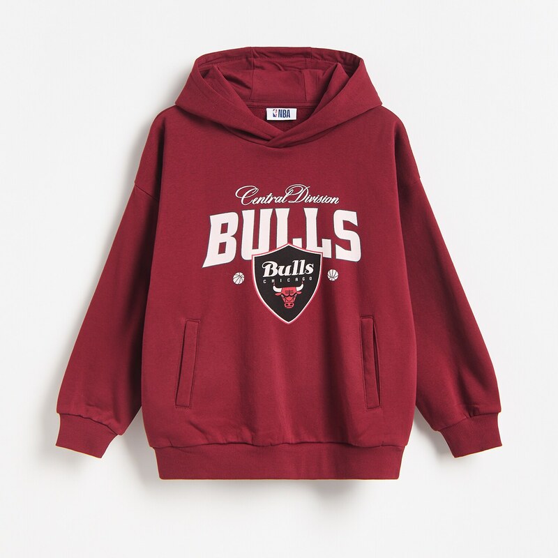 Reserved - Chicago Bulls NBA mikina - hnědá