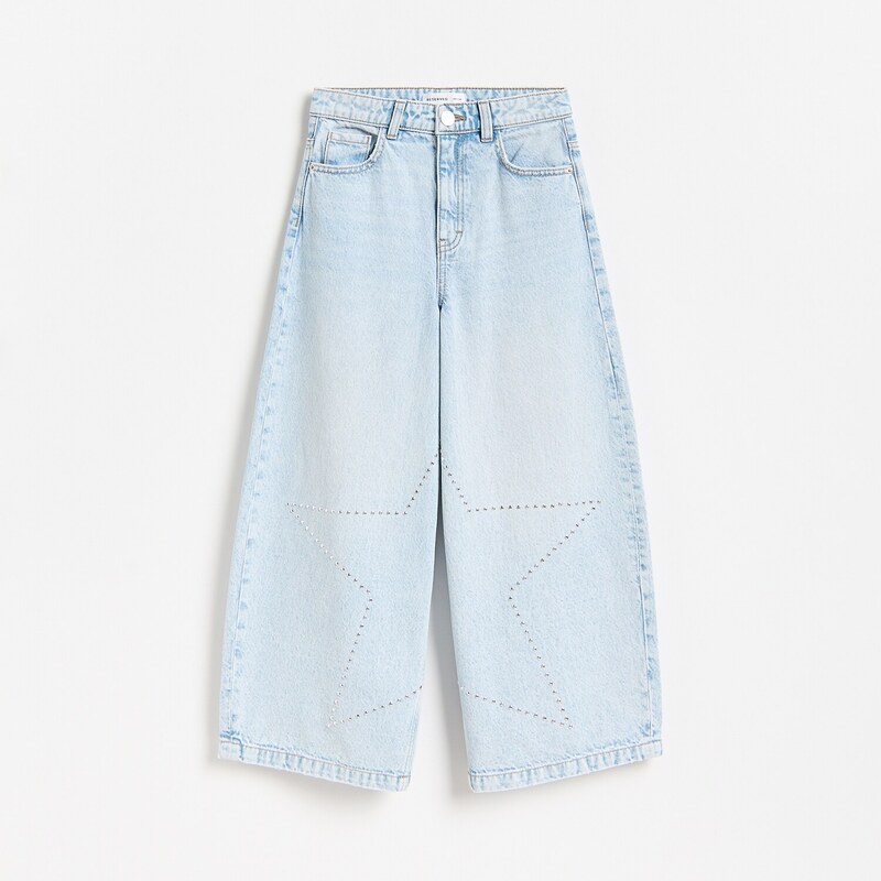 Reserved - GIRLS` JEANS TROUSERS - modrá