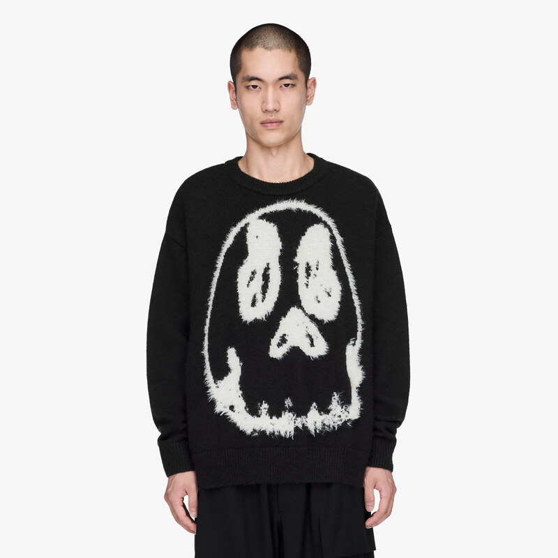 Svetr Y-3 Chito Graphic Knitted Sweater UNISEX Black XL