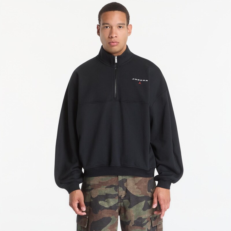Mikina Jordan Flight Fleece Mens 1/4-Zip Top Black M