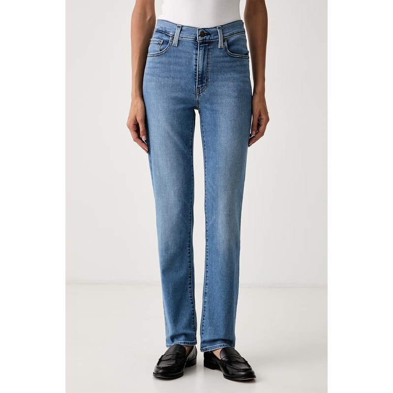 Levis slim fit džíny dámské 722 HIGH RISE SLIM