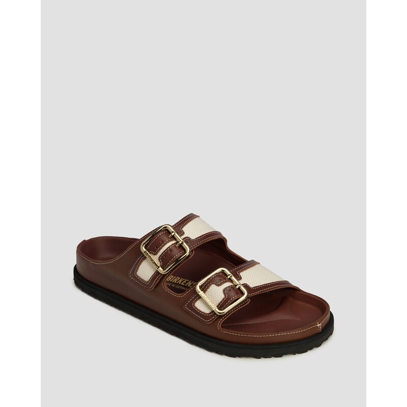 Pánské Hnědé Pantofle Birkenstock 1774 Arizona Bold Canvas