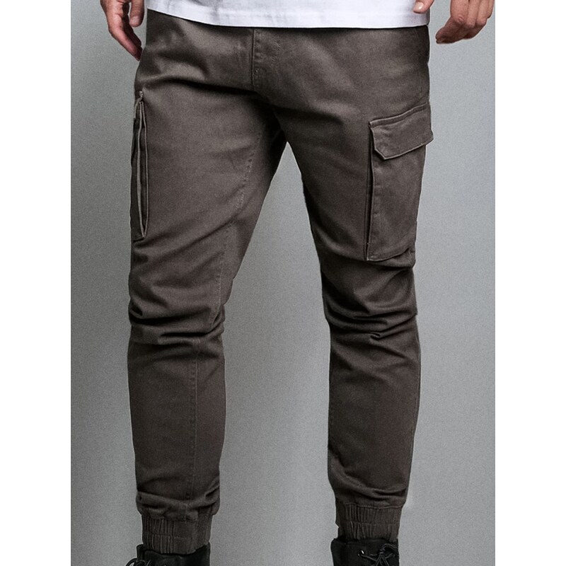 Sinsay - Kalhoty joggers - šedá
