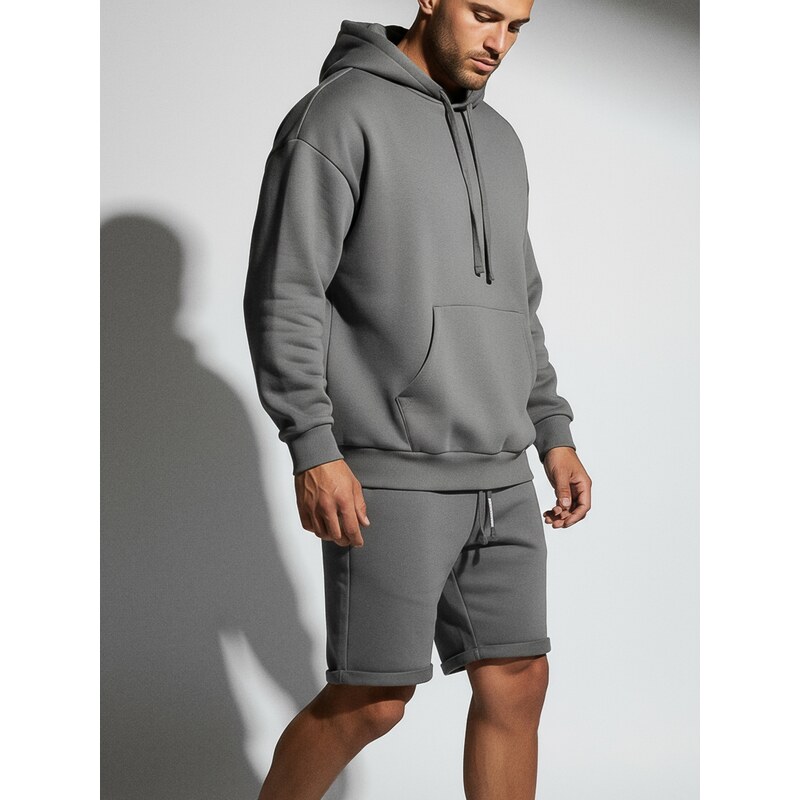 Sinsay - Šortky slim fit - šedá