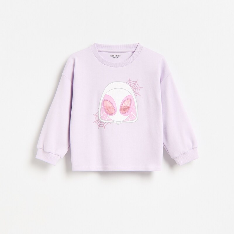 Reserved - GIRLS` BLOUSE - levandulová