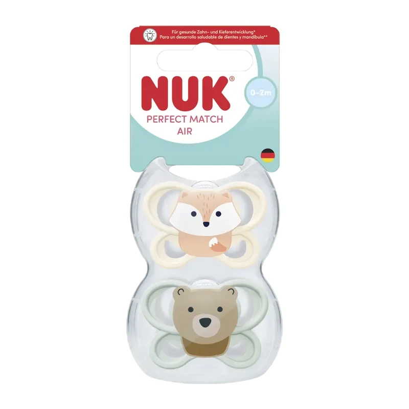 NUK Dudlík Perfect Match Air 0-2m 2 ks 2 ks